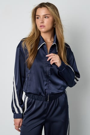 Satin Look Sporty Jacket h5 Picture10